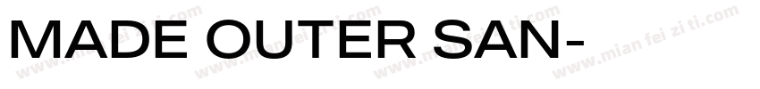 MADE OUTER SAN字体转换